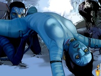 fucked neytiri - avatar chick porn avatar spy horny blue creatures having wild porn pics gallery