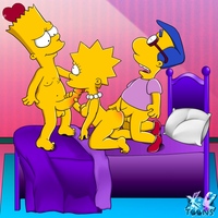 adult simpsons toons bart simpson lisa milhouse van houten simpsons toons