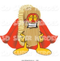animated character porn illustration frowning scrub brush mascot cartoon character dressed super hero toons biz frown