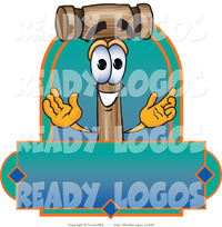 animated character porn vector logo smiling wooden mallet mascot cartoon character blank blue green label toons biz happy