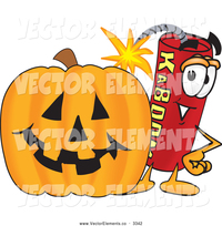 animated character porn vector cute dynamite mascot cartoon character halloween pumpkin toons biz larger preview