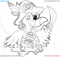 animated porn galleries clipart outlined pirate parrot royalty free vector illustration wallpapers clip art