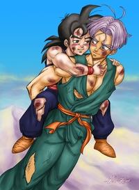 dragon ball z hentai dbz yaoi fanart gohanxtrunks dragon ball kai gay hentai peruggine hurt comfort after training