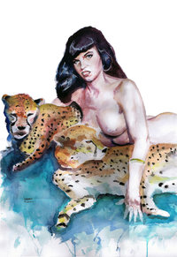 ay papi toons bettie page dtor trfa art jungle girl