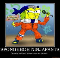 spongebob squarepants porn org demotivational poster spongebob ninjapants squarepants sponge fancy glasses posters