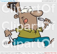 black porn cartoon pics royalty free clip art illustration cartoon hungry black man running cutlery angry mouth