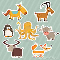 cartoon animal porn pics cartoon animal stickers alphabet octopus stock photography