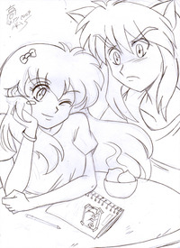 inuyasha porn inuyasha kagome fanart guto strife higurashi character