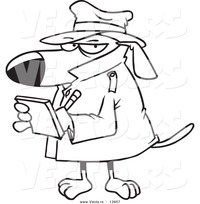 cartoon dog porn pics vector cartoon watch dog detective taking notes coloring page outline ron leishman free pictures conan