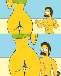 marge simpson porn marge simpson ned flanders simpsons