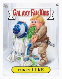 kids toon sex pukey luke garbage pail kids print jason chalker children art exhibition