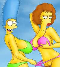 lesbian cartoons porn pics marge simpson lesbian cartoon porn