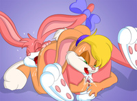 lesbian toons porn looney tunes tiny toon adventures lola bunny space jam babs dam comment