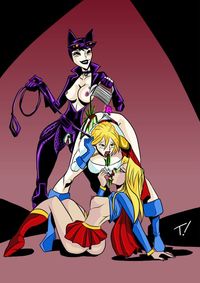 lesbians porn cartoon lusciousnet power girl gallery xxx cartoon lesbian threesome