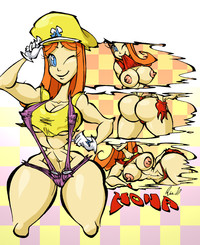 my sexy toon sexy mona poses brendancorris jowf warioware girls feature