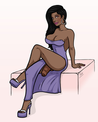 newest cartoon porn lynn showing off sexy evening gown