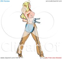 nice sexy toon sexy blond cowgirl chaps drawing pistils clipart illustration portfolio anortnik