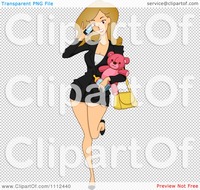 nice sexy toon clipart professional working mom carrying baby items talking cell phone royalty free vector illustration portfolio bnpdesignstudio
