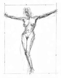 nude cartoon pic medium large female nude pose jesus christ crucifix pencil drawing nenad cerovic art all woman cartoon canvas prints