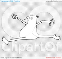 nude cartoon pic clipart cartoon black white lineart carefree nude man leaping royalty free vector illustration portfolio djart