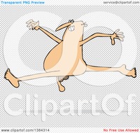 nude cartoon pic clipart cartoon carefree nude white man leaping royalty free vector illustration portfolio djart