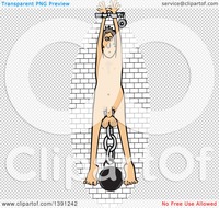 nude cartoon pic clipart cartoon nude white man cuffed wall ball chain tied his balls royalty free vector illustration portfolio djart