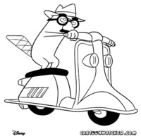 phineas and ferb sex toons phineas ferb coloring pages agent scooter page toon