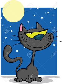 pictures of cartoon pussy chudtsankov black cat night cartoon illustration stock vector photo