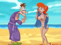 porn comics and toons gogofap fucking beach phineas ferb comics toons