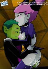 porn famous toon bdb cbd batothecyborg beast boy jinx teen titans famous toons facial raven starfire animated