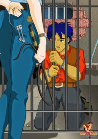 porn hardcore cartoon shemale cartoon anime sheriff fucks inmate