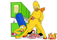 sex in toons amazing marge homer simpsons
