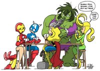 sex toon art opposite avengers fourpanelhero art