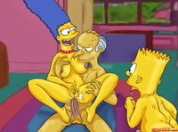 sex toon boobs cartoon simpsons marge