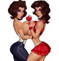 sexy cartoon tits gals taboolicious twosome sexy lesbos luscious cartoon tits stroke each affectionately