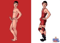 sexy naked cartoon characters uncut twink cartoon wrestler twinky toons