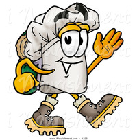 toon best porn clipart royalty freesmiling chefs hat mascot cartoon character hiking carrying backpack toons biz toon designs some best online vector illustrators