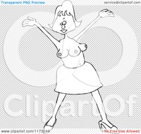 toon boob pics cartoon outlined circus freak woman extra boob royalty free vector clipart portfolio djart illustration