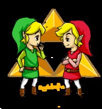 xx toon legend zelda toon link identical angels leaf lzh art