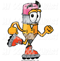 toon characters porn clip art sporty pencil mascot cartoon character roller blading inline skates toons biz how draw mischievous fairy step