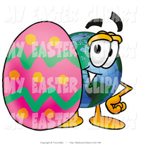 animated character porn clip art world earth globe mascot cartoon character standing behind easter egg toons biz clipart