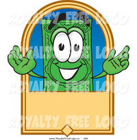 animated character porn logo happy green dollar bill mascot cartoon character blank tan label toons biz preview friendly
