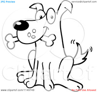 cartoon dog porn pics cartoon clipart black white happy sitting dog bone his mouth vector outlined coloring page toy photo detailed about