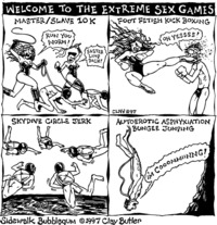 comics cartoon sex sidewalk bubblegum welcome extreme games