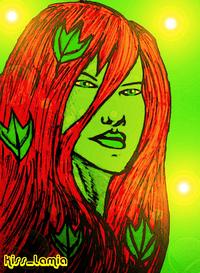 poison ivy porn comic original poison ivy portrait colour forums artist show off kiss lamia art work