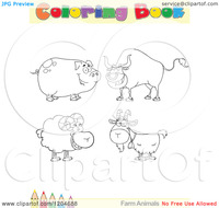 sex toons free cartoon coloring book page farm animal outlines text colored pencil border royalty free vector clipart toons videos
